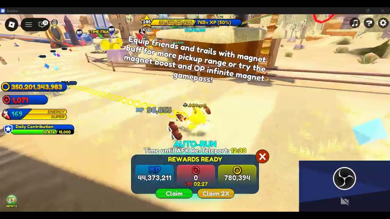 sonic speed simulator :) try to get something from gold eggs