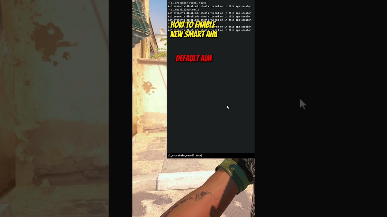 HOW TO ENABLE NEW SMART AIM ON CS2 #shorts #cs2