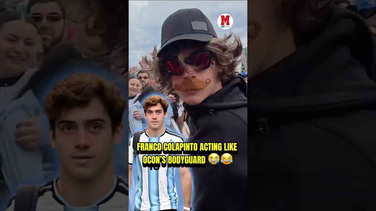 Franco Colapinto acting like Ocon&rsquo;s bodyguard 💀😂 #F1 #Colapinto #Formula1 #Haas