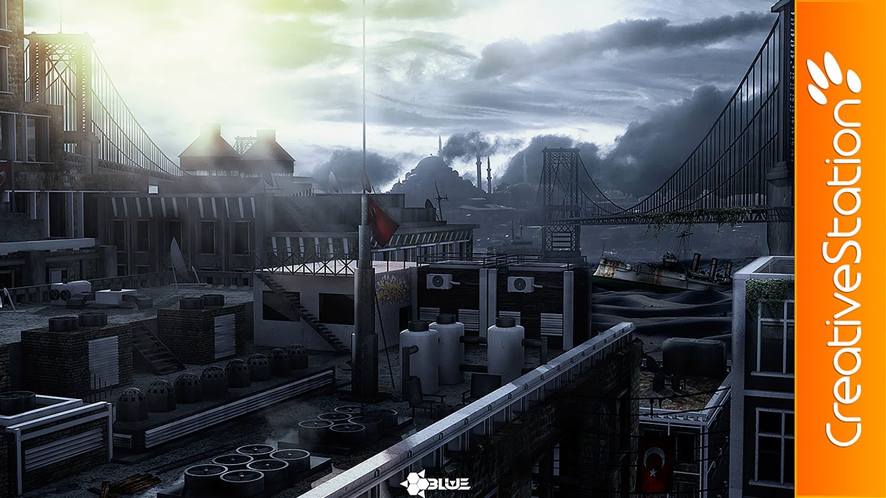 Istanbul 3001 - 3D Speed art (#Cinema4D, Photoshop) | CreativeStation