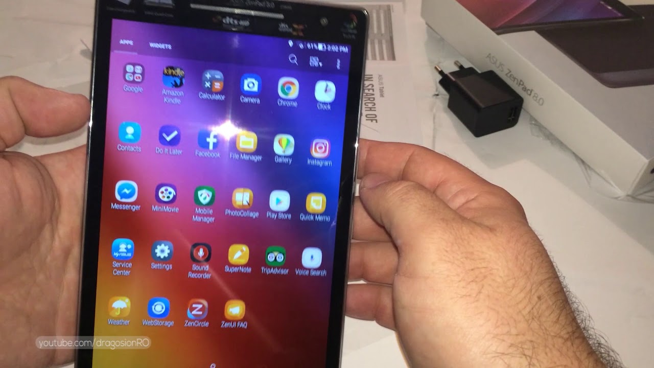 ASUS ZenPad 8.0 Z380M Android tablet unboxing