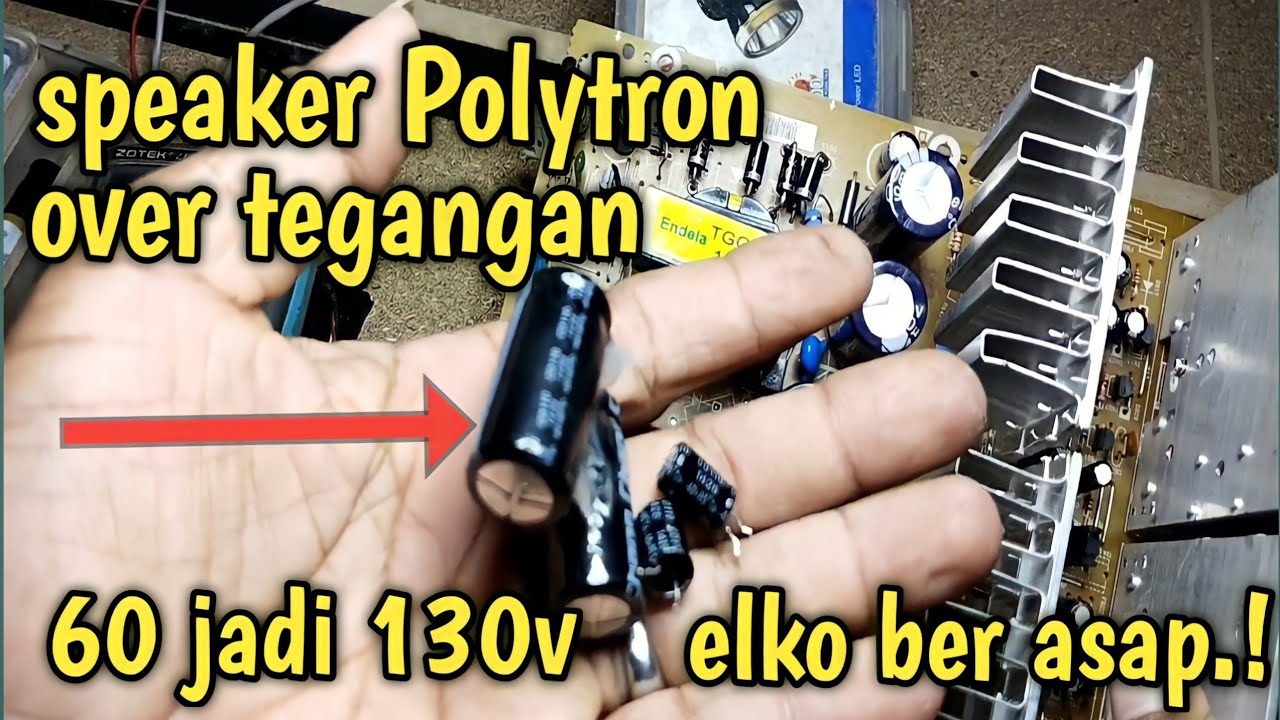 Cara mengatasi speaker Polytron tegangan over