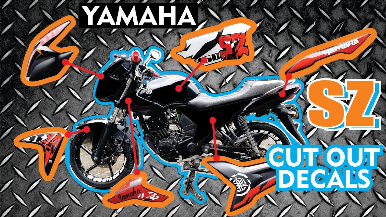 Yamaha SZ CUT OUT DECALS