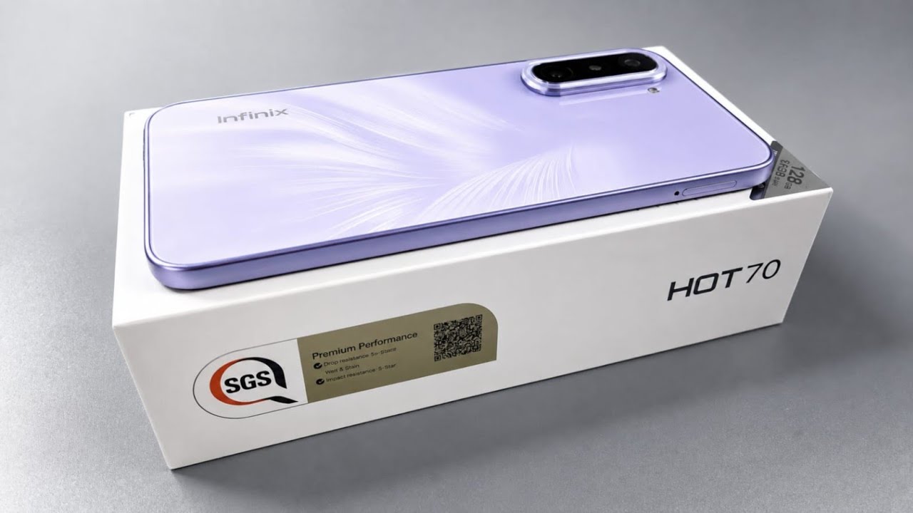 Infinix HOT 70 Unboxing & Camera Test | Retail Unit | Quiet Voilet Colour