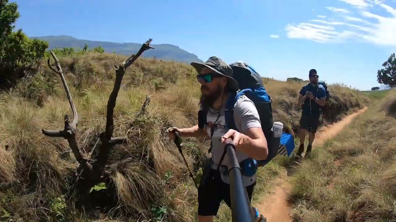 Hike and overnight at Xeni cave, Cathedral peak, Drakensbergs.