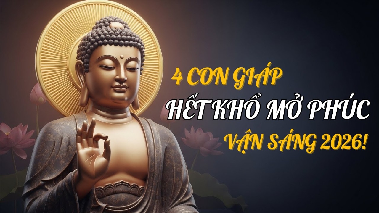 Lời Phật Dạy: 4 Con Giáp Hết Khổ Mở Phúc Năm 2026 – Hóa Giải Nghiệp Chướng, Tiền Bạc Hanh Thông