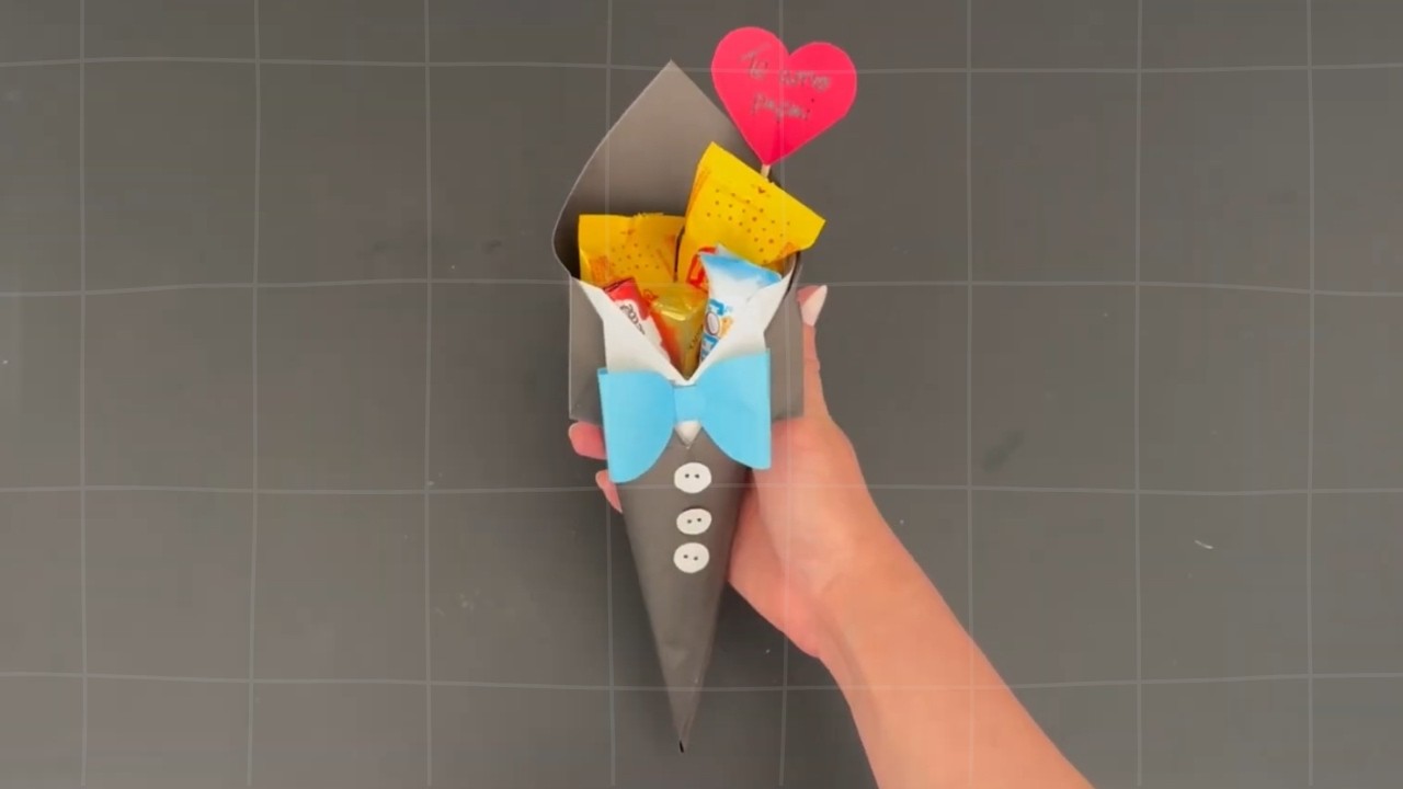 Lembrancinha Criativa de Papel para o Dia dos Pais 👔 | DIY Origami Presente F&aacute;cil