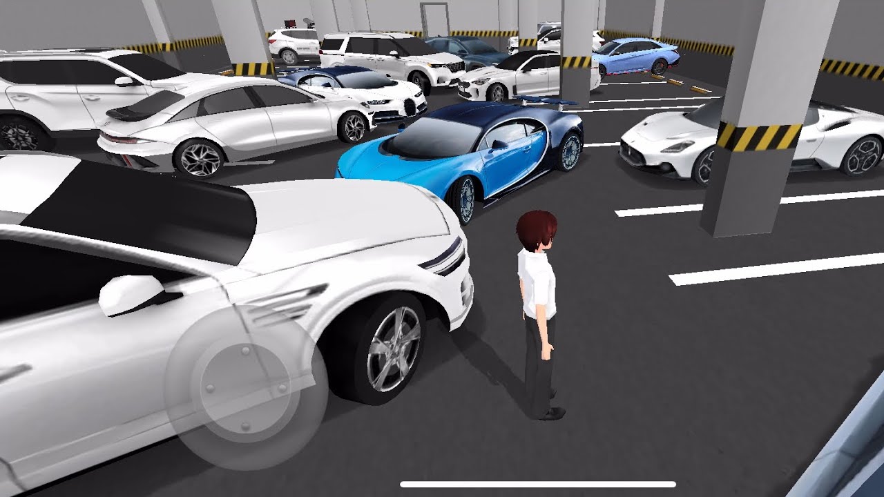 My blue Hyundai car stuck in parking garage 3D driving class gameplay 2026#gaming 