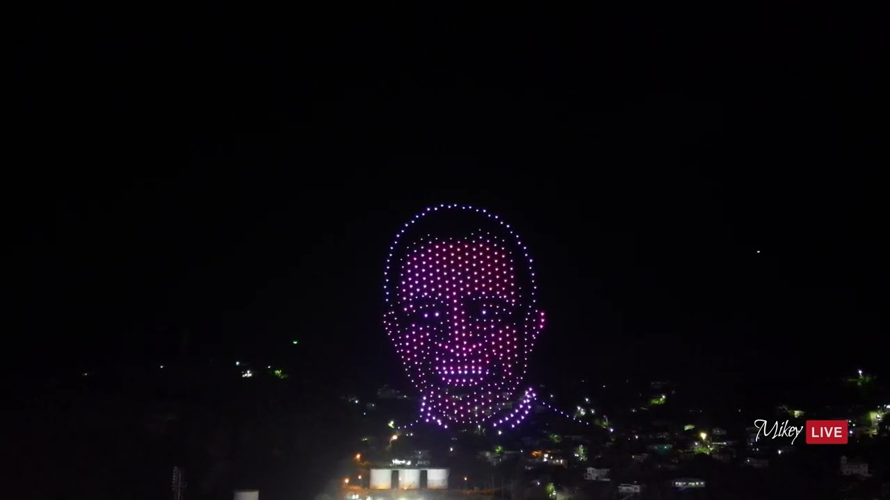 Spectacular Drone Show Celebrating Grenada's 50th Independence