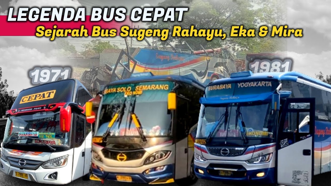 Terkenal Bus CEPAT! Sejarah Bus Cepat Sugeng Rahayu, Eka dan Mira