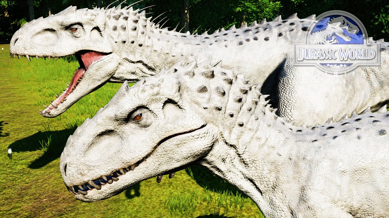 HERMANOS INDOMINUS REX CONTRA ESPINOSAURIOS nuevos dinosaurios híbridos Jurassic World Evolution
