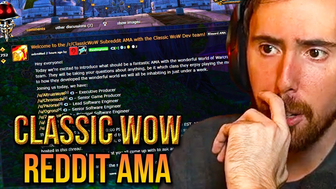Asmongold Reacts To The Classic WoW Dev Team Reddit AMA/Q&A