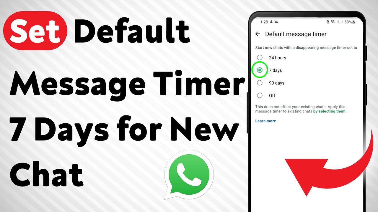 How to Set Default Message Timer 7 Days for New Chat on WhatsApp (Updated)