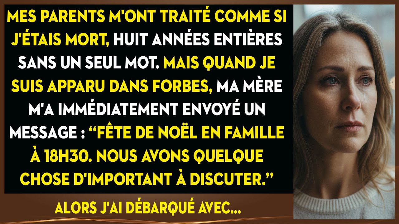 Mort À Leurs Yeux Depuis 8 Ans, Je Suis Dans Forbes. Soudain, Ma Mère Me Contacte.