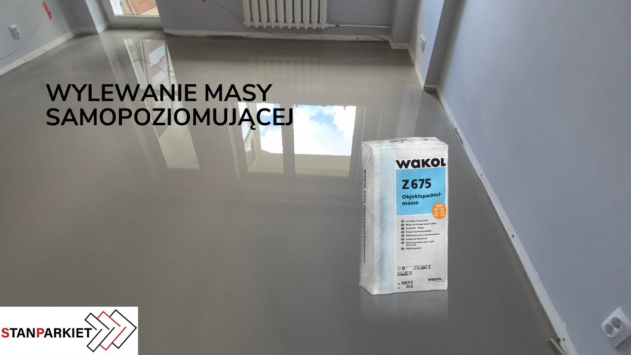 Wylewanie masy samopoziomującej #home #design #wood #parkiet #cyklinowanie #diy