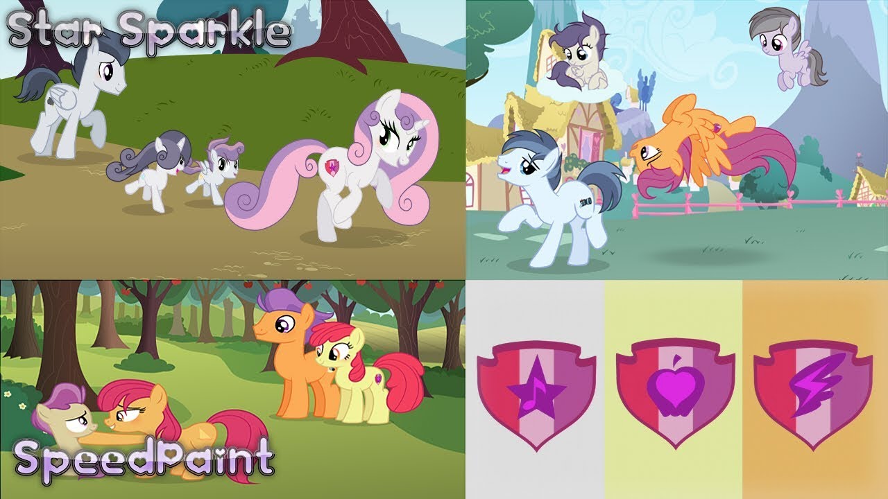 【MLP SPEEDPAINT】Cutie Mark Crusaders Families (Next Gen)(Base Edit)