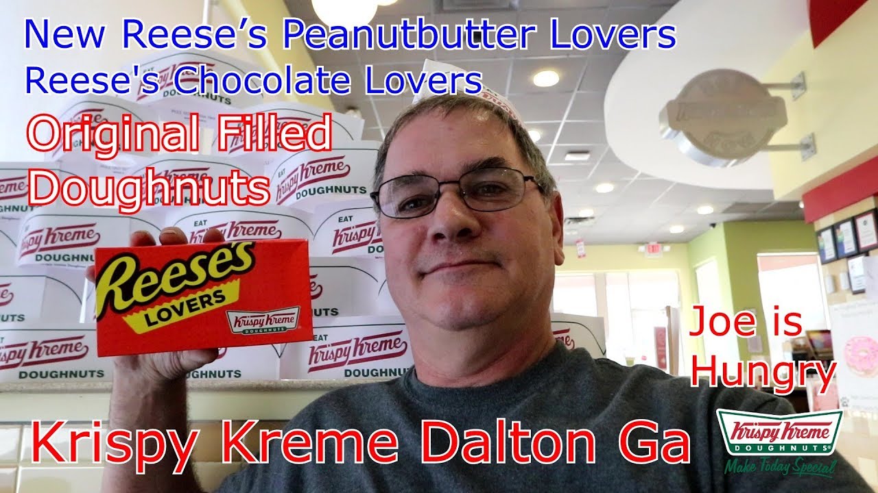 Krispy Kreme Reese's Peanut Butter Lover's Doughnuts   Joe is hungry