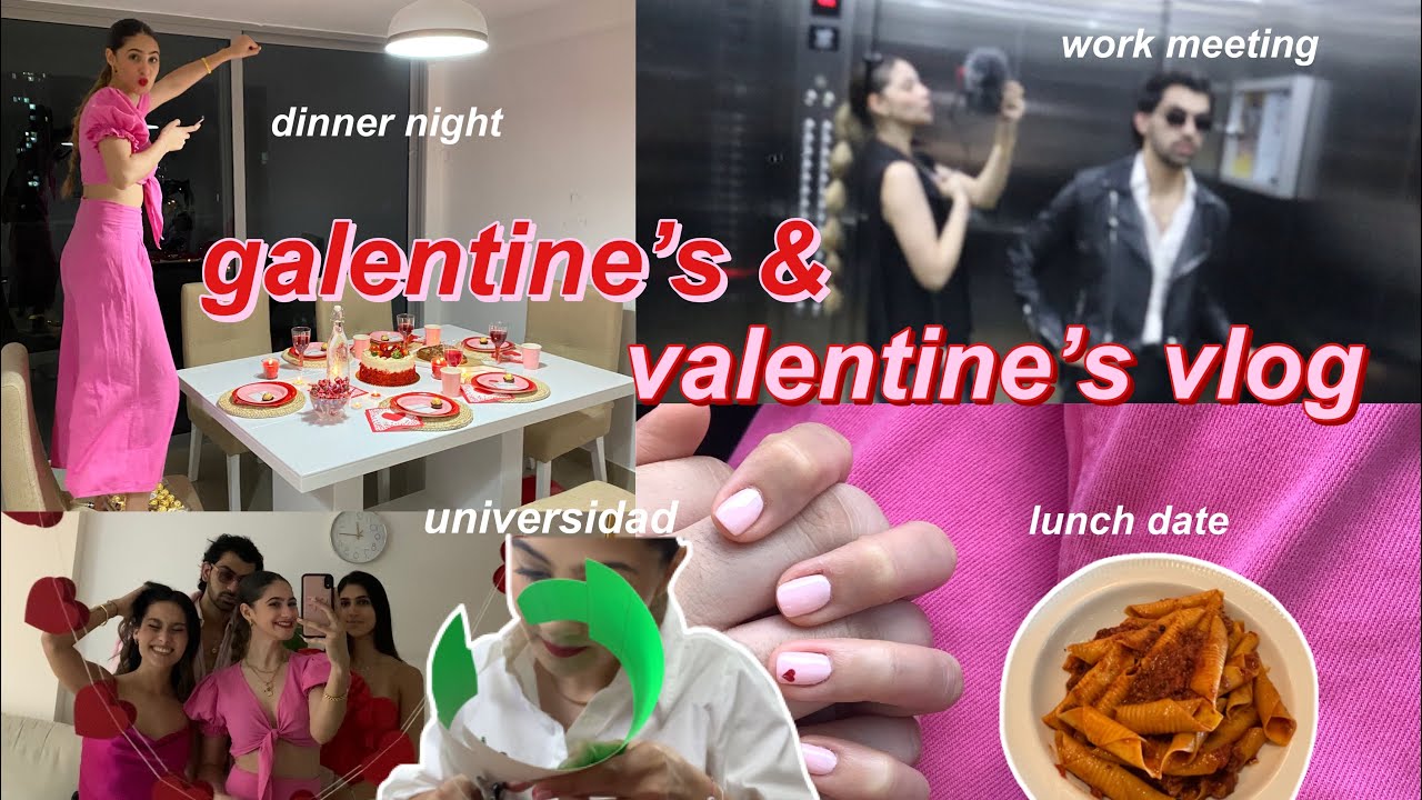 mi primer Galentine’s💖 vlog san valentín: shopping, nails, trabajo, date, universidad & more