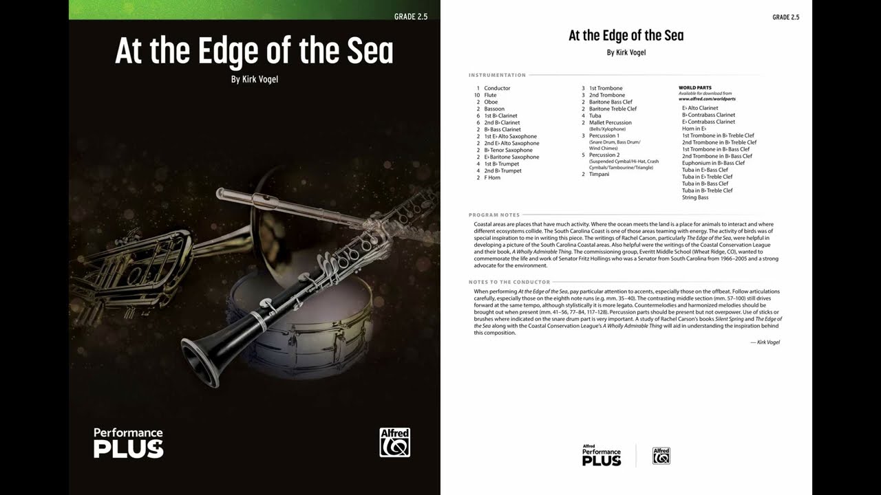 At the Edge of the Sea, by Kirk Vogel &ndash; Score & Sound