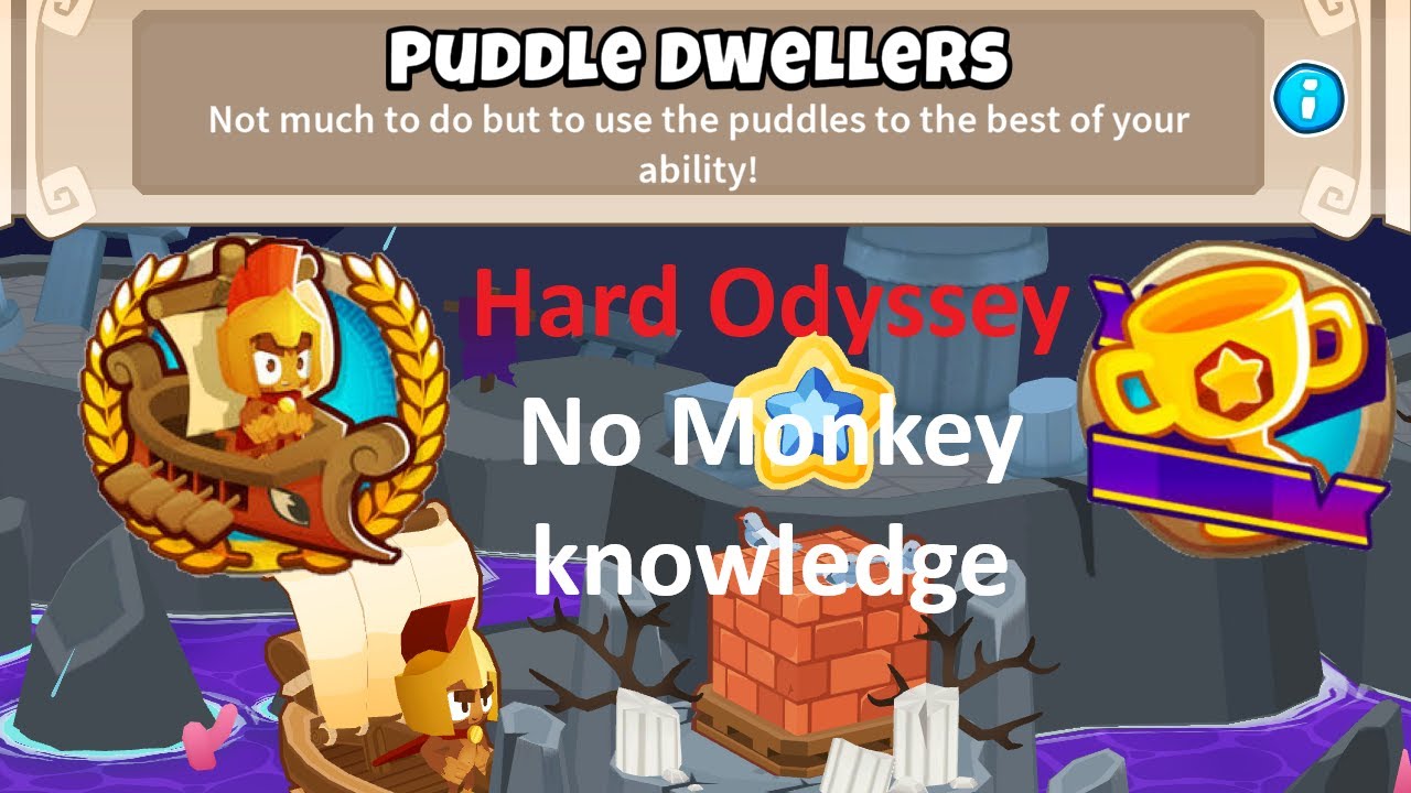 How to Beat BTD6 Odyssey – Puddle Dwellers | Hard Mode | No Monkey Knowledge