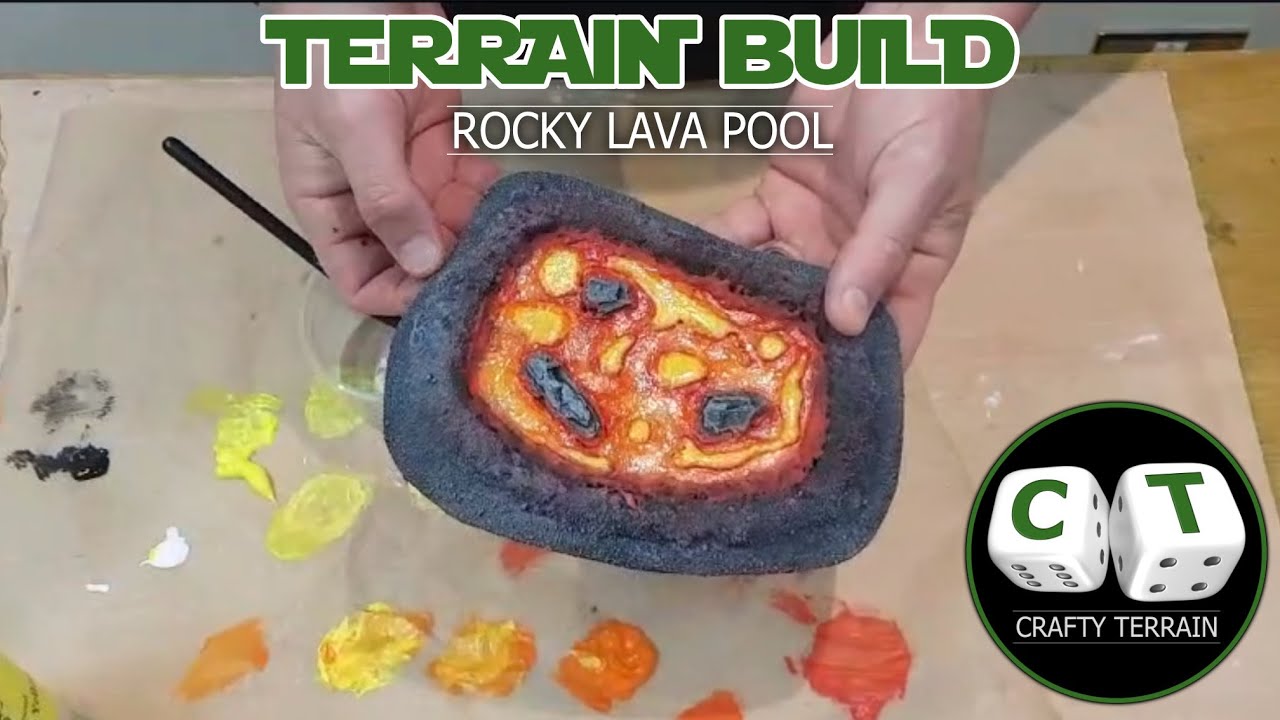 How to create Rocky Lava Pools for your gaming table