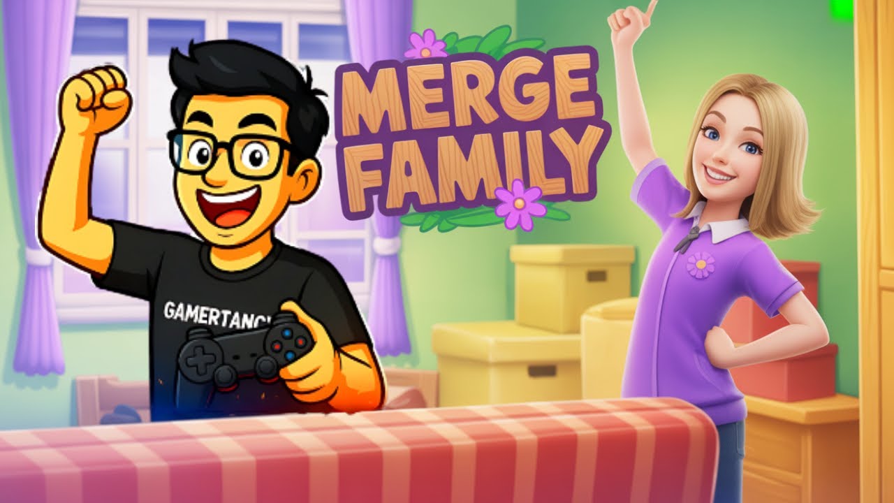 Merge Family Game | Ghar Ki Safai Se Shuru Hua Puzzle Ka Hungama 🧹🧩