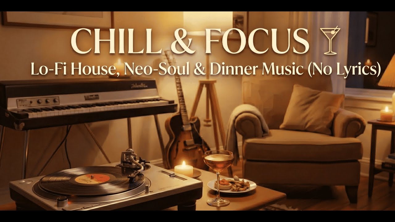 CHILL & FOCUS 🍸 Lo Fi House, Neo Soul & Dinner Mu
