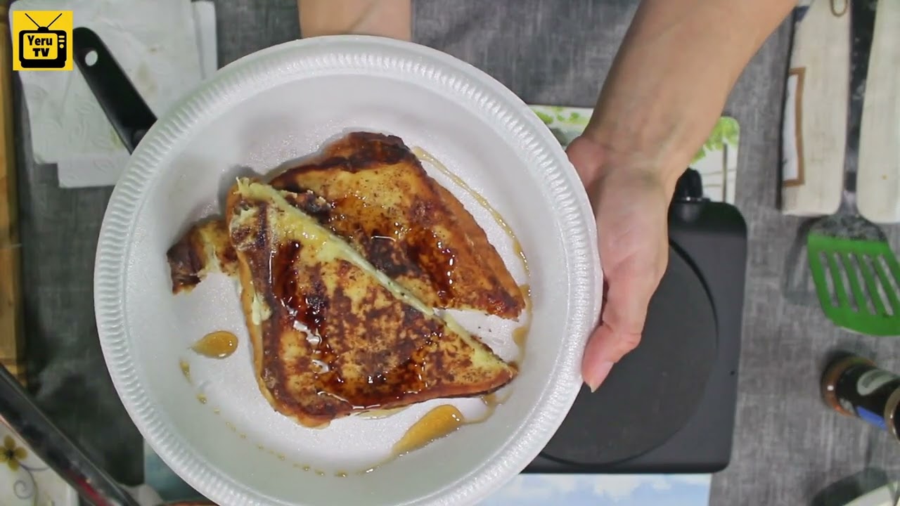 Tostadas francesas con queso crema