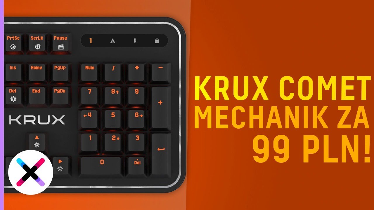99 ZŁ ZA KLAWIATURĘ MECHANICZNĄ? 🤑 | Test, recenzja Krux Comet z przełącznikami Outemu Blue