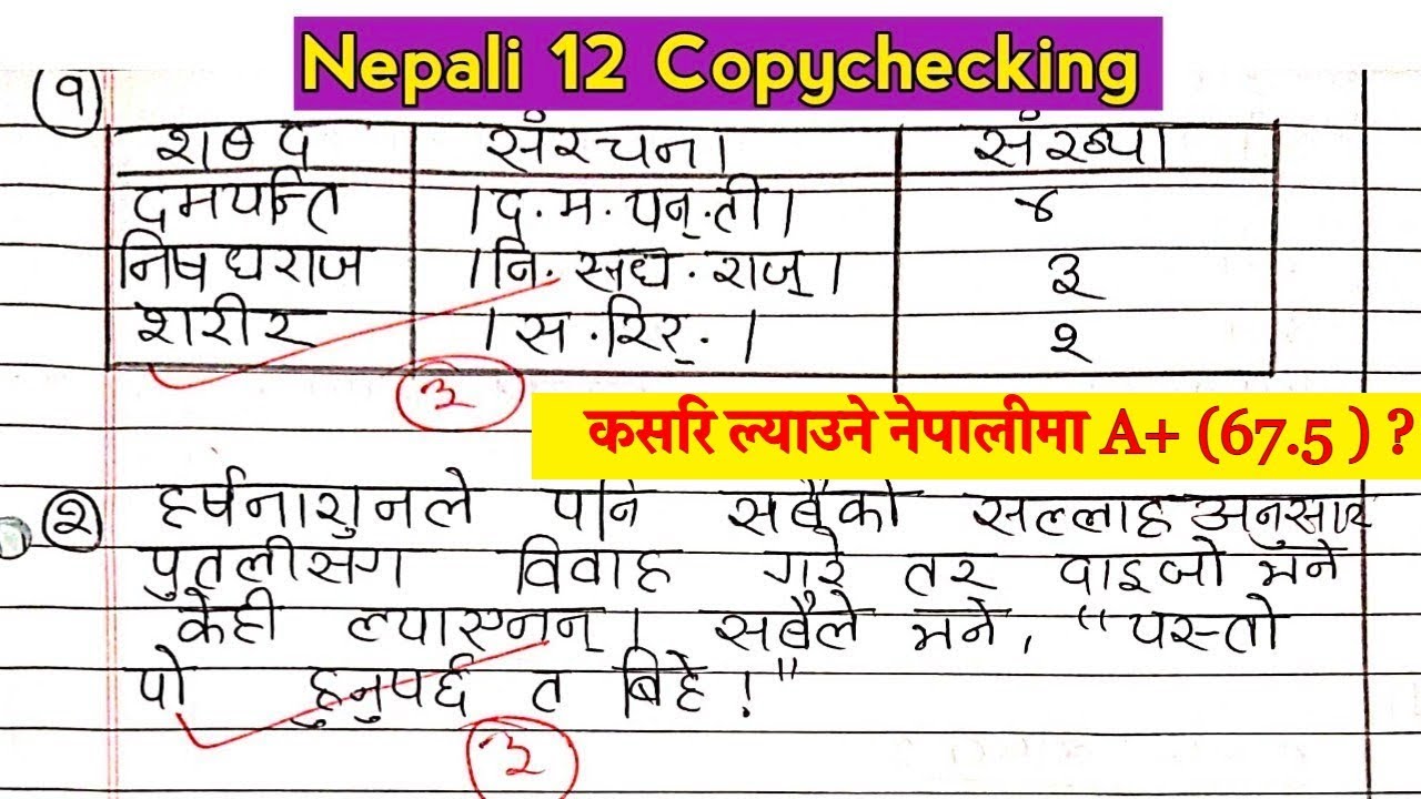 यसरी लेख्दा नेपालीमा आउँछ A+🔥| How to get A+ in Nepali Class 12 Exam | Model Paper Solution 2082