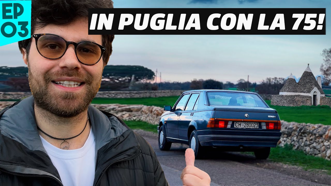 PRIMO VIAGGIO CON L'ALFA ROMEO 75 IN PUGLIA