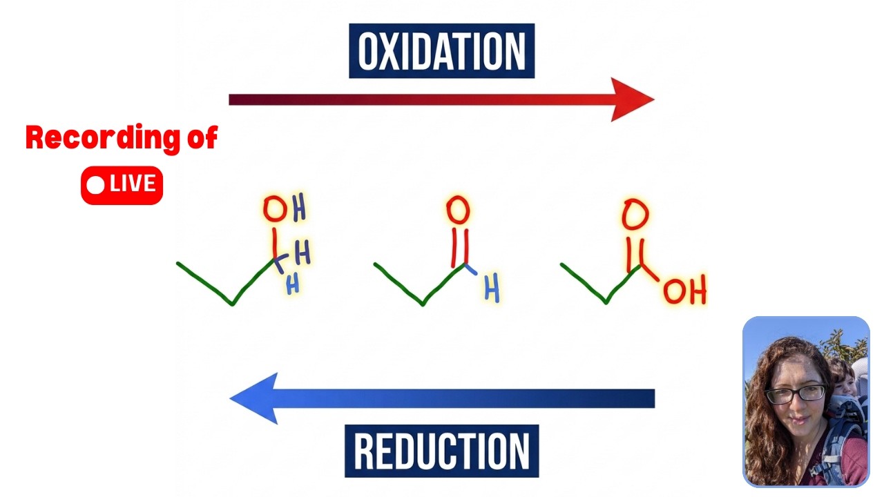 Oxidation Reduction Reactions in Organic Chemistry PCC vs Jones, LiAlH4 vs NaBH4 [LIVE RECORDING]