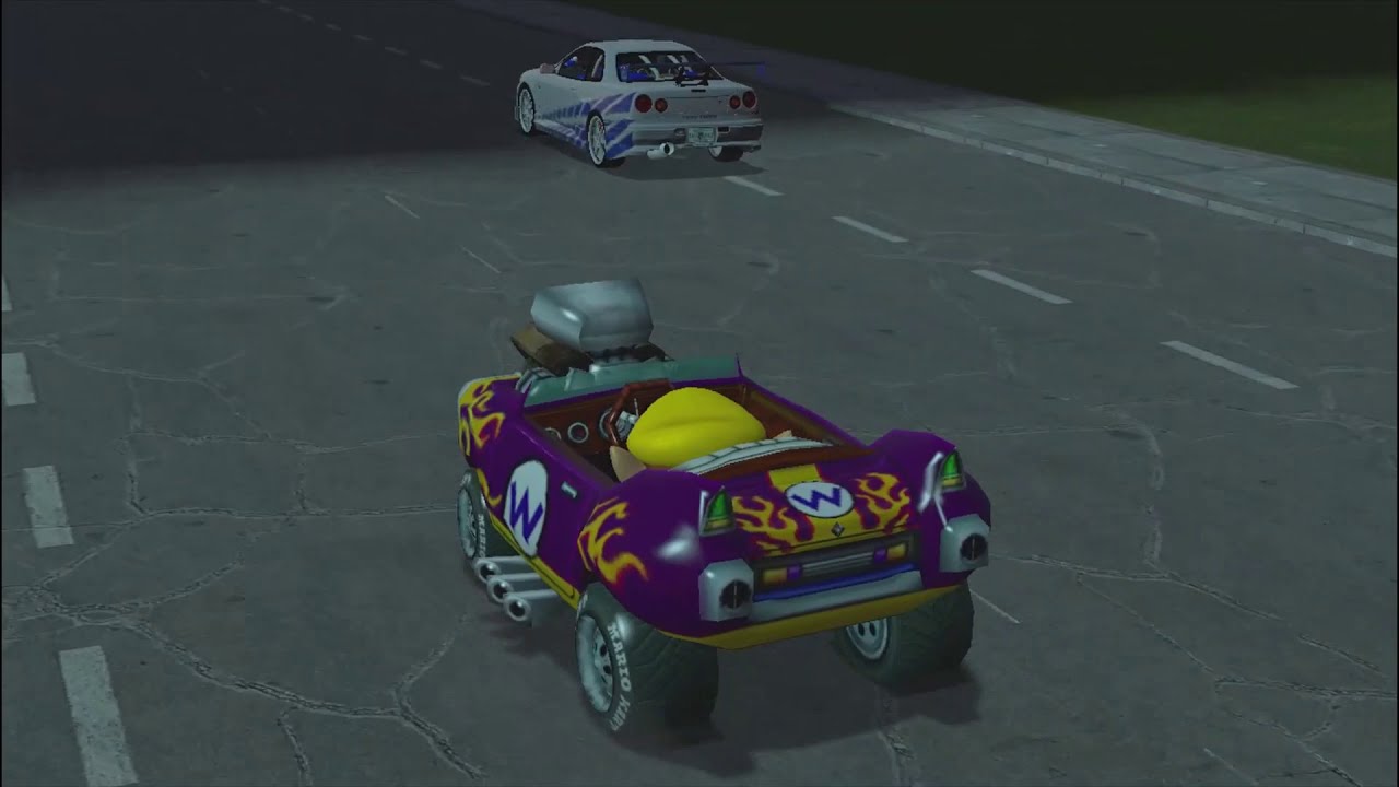 Wario dies after street racing Brian O'Conner from Fast & Furious