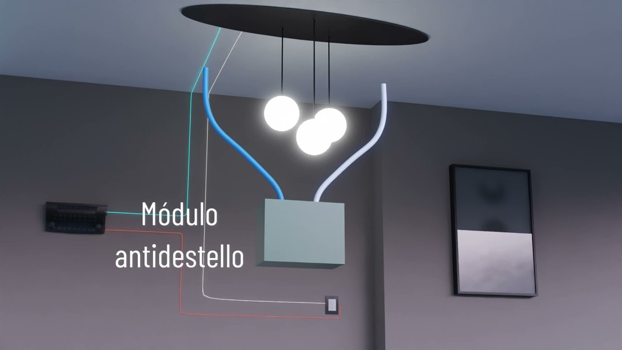 Instalación: Capsula de neón + módulo antidestello