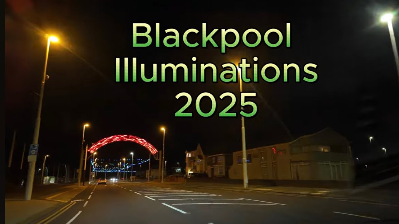 Best of Blackpool Illuminations 2025 Full Drive Starr Gate to Bispham - No Traffic