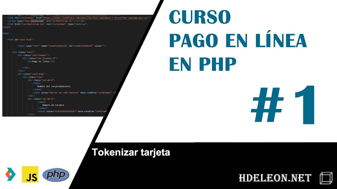 Curso para realizar pagos en línea: php, conekta, html5, javascript | tokenizar tarjeta | #1