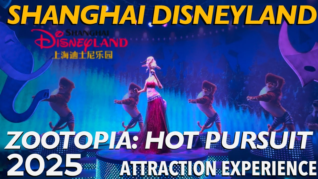 Zootopia: HOT PURSUIT 2025 in Shanghai Disneyland - Attraction Experience in 4K