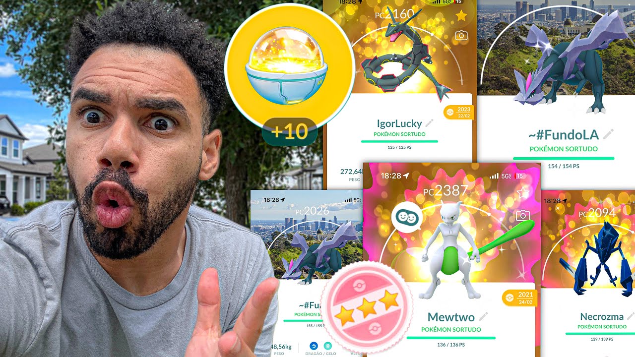 USEI 10 GLOBOS DE OURO ATÉ O 100% *SHINY* LENDÁRIO!! 🤯
