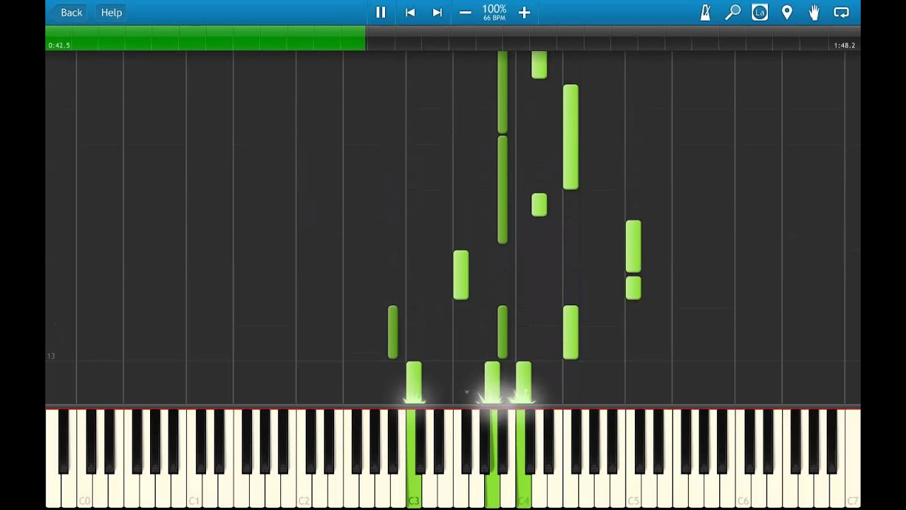 Tsubasa Chronicles - Lost Wings played in Synthesia