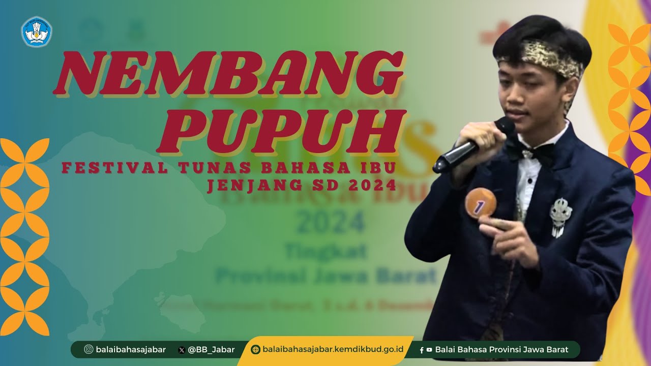 Pemenang II Nembang Pupuh Kategori Putra Jenjang SMP, FTBI Jawa Barat 2024