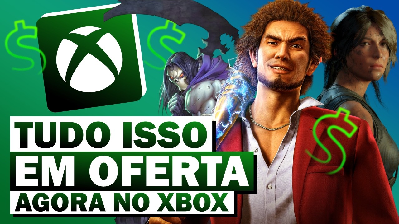 NÃO PERCA! ÓTIMAS OFERTAS no XBOX e JOGOS QUASE DE GRAÇA AGORA!