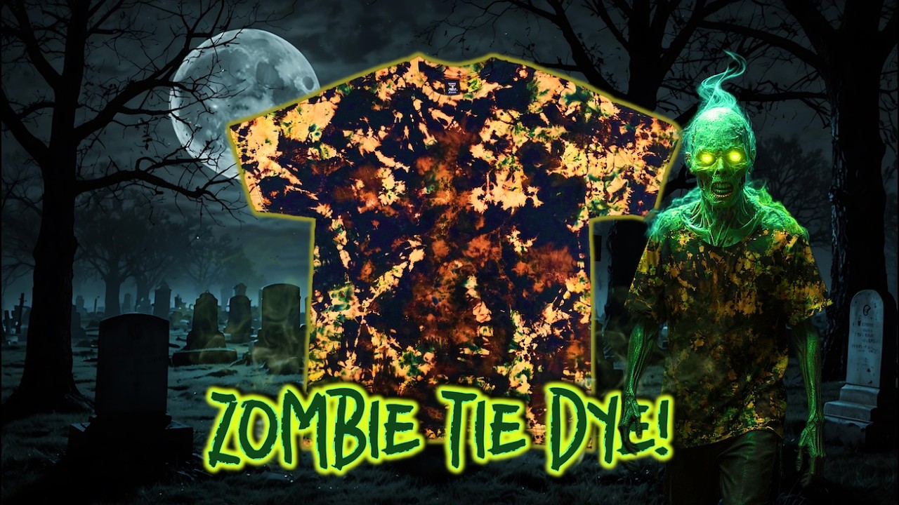 🧟 The Undead 🧟 | 🎃 Halloween 2025 Collection - Reverse, Crumple + Dry Powder Tie Dye Tutorial