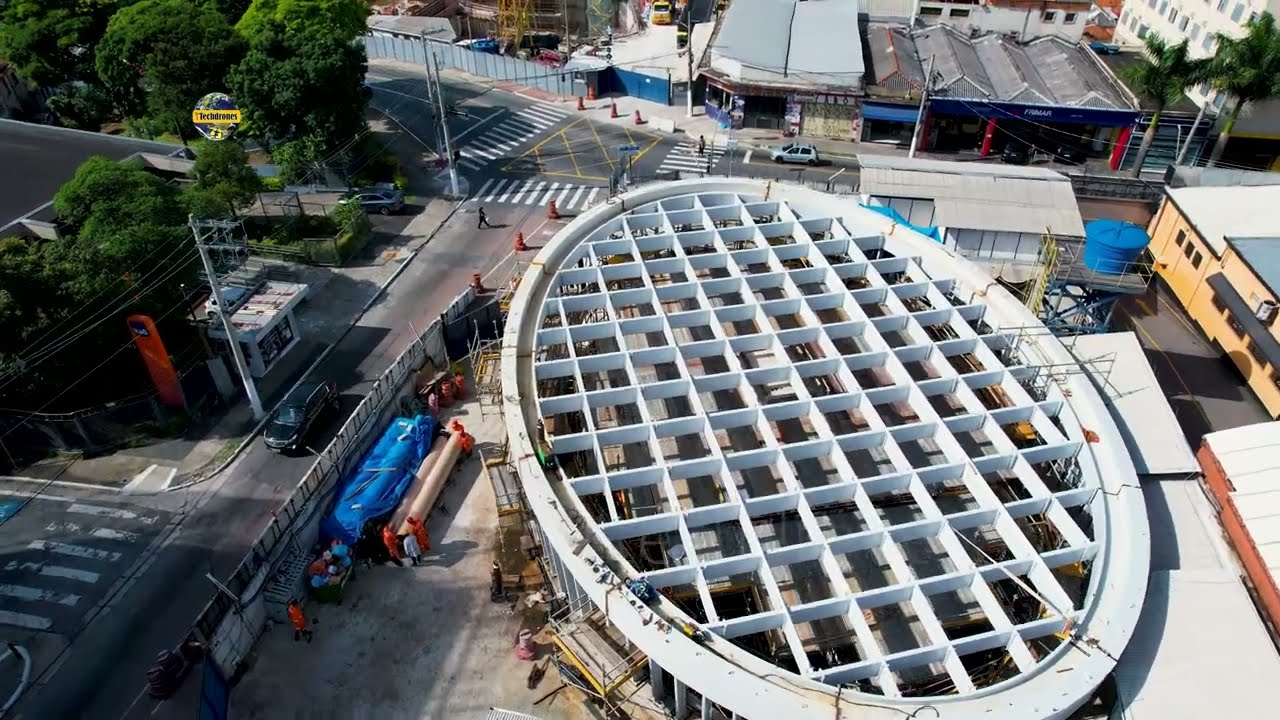 OBRAS LINHA 2 VERDE ESTAÇÃO ORFANATO E SANTA CLARA CHEGAMOS AQUI QUANDO AINDA ERA TUDO MATO!