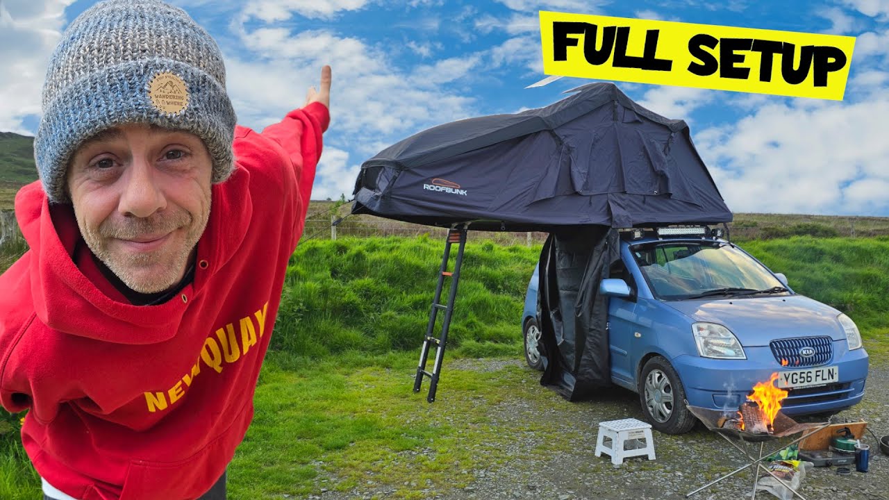 My First Time WILD Car Camping With My Micro Sized Camper