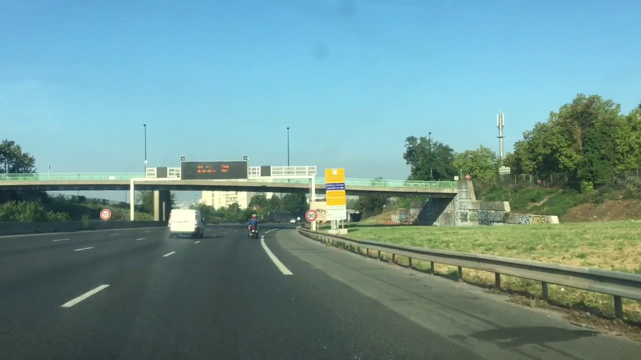 Traversée de Noisy-le-Grand, sur l’autoroute A4, est/ouest, de Lognes à Champigny-sur-Marne