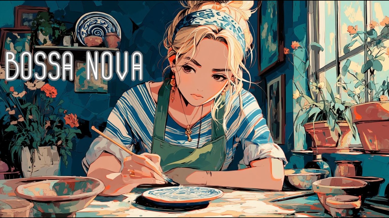 Pottery Studio Boosa Nova 🌿Relaxing Café Jazz for Creative Work & Calm Daytime Focus