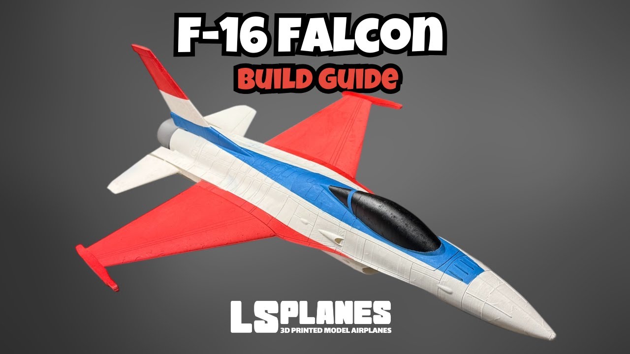 3D Printed EDF RC F-16 -  Build Guide