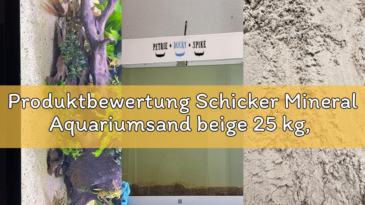 Produktbewertung Schicker Mineral Aquariumsand beige 25 kg, feiner Aquariumkies gewaschen & ungefärb