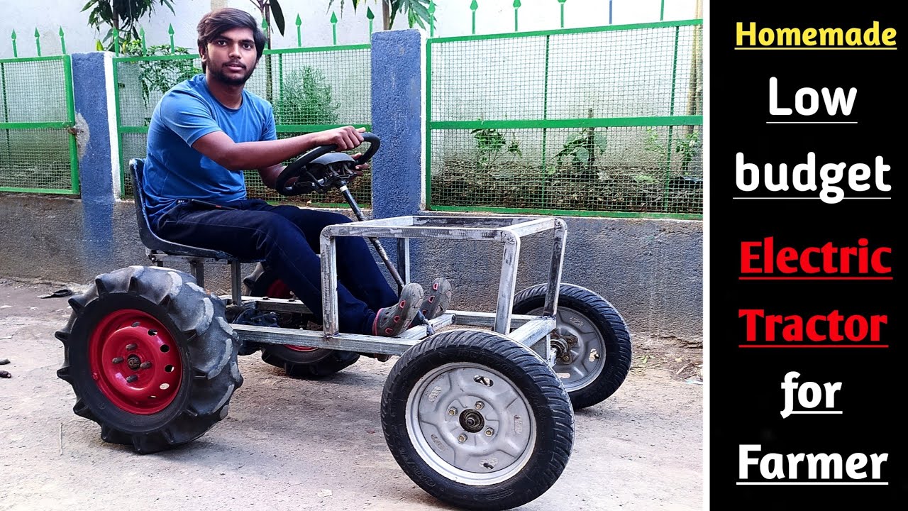 Homemade low budget electric tractor for Agriculture || Part -1 @CreativeScienceOfficial