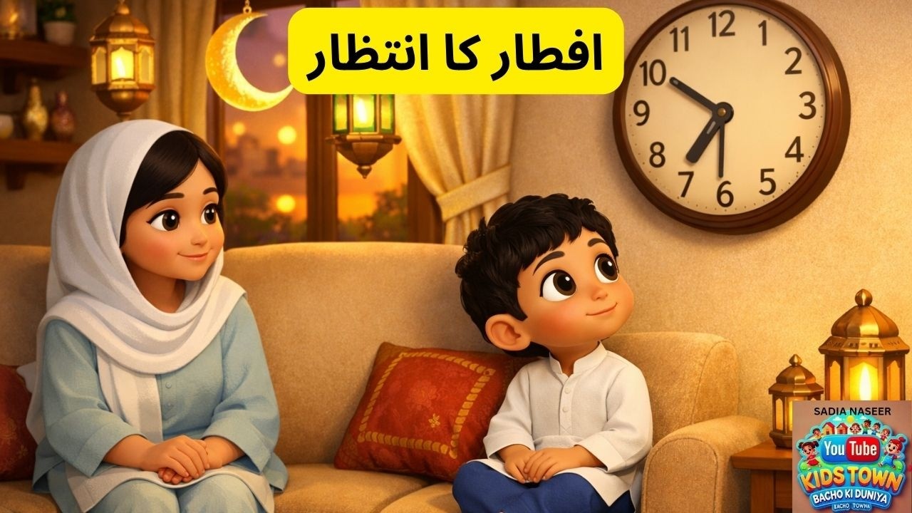 افطار کا انتظار | ایک سبق آموز کہانی | بچوں کی دنیا Kidstown 🌙✨